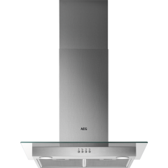 AEG DTB3654M 
60cm Transparent Glass Wall Chimney Hood, Mechanical Push Buttons, LED Lighting, 3 Spe