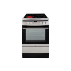 Amica 608CE2TAW 60Cm Single Cavity Ceramic Cooker In White