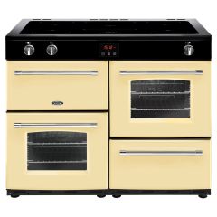 Belling 444444156  110EI 109.6cm Electric Rangecooker with Triple Oven and Induction Hob - Cream