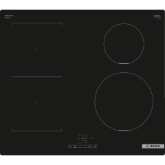 Bosch PWP611BB5B 60cm Induction Hob, Touch Control, 4 Zones, CombiZone, Frameless. Plug and Play wit