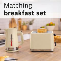 Bosch TAT4M247GB 4 Slice Toaster - Cream