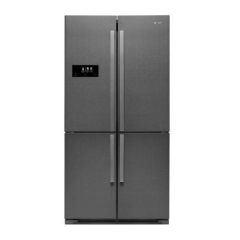 Caple CAFF46GM gunmetal, French door style (4 doors), W 910mm, capacity 398/190L, convertible fridge