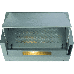 CDA EIN60SI Silver Ducted/Re-Circulating Integrated Extractor With 3 Speeds