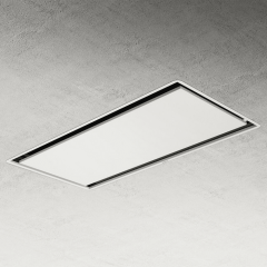 Elica ILLUSION-RM-WH White Illusion Ceiling Hood With 3 Speed + Boost Power Levels And Remote Contro