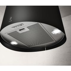 Elica JUNO-BLK 50Cm Black Suspended Ceiling Cooker Hood With Led Lighting And 3 Speed Controls