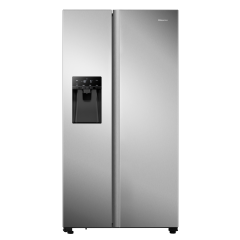 Hisense RS694N4TCF 91cm Frost Free PureFlat American Style Fridge Freezer - Stainless Steel