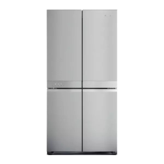 Hotpoint HQ9M2L 90.5cm Side By Side Fridge Freezer - Stainless Steel