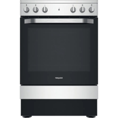 Hotpoint HS67V5KHX 60cm Double Oven Electric Cooker with Ceramic Hob - Stainless Steel