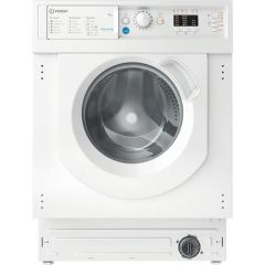 Indesit BIWMIL71252UKN 7Kg 1200 Spin White Integrated Washing Machine With Push&Go, Water Balance Pl
