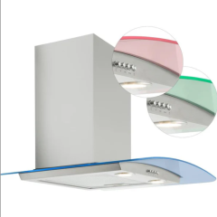 Reeva RUBLED70 70Cm Blue Chimney Hood