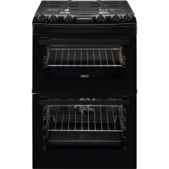 Zanussi ZCK66350BA 
Dual fuel 60cm Double Oven with Thermaflow® fan operated main oven and conventi