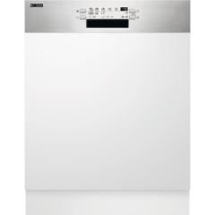 Zanussi ZDSN653X2 
Semi integrated dishwasher, 13ps, D, 46dBa, Electronic controls, 9.9ltrs, LightB