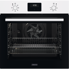 Zanussi ZOHNX3W1 
Multifunction Fan operated oven with small glass fascia, touch control clock, min